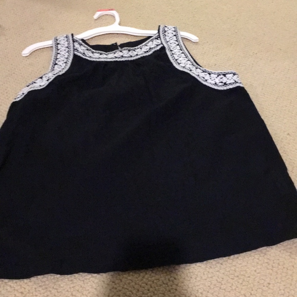 Black and white blouse